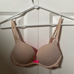 Nude Slight Push-Up Bra, Size 32B